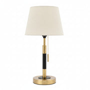 Black Gold Column Table Lamp