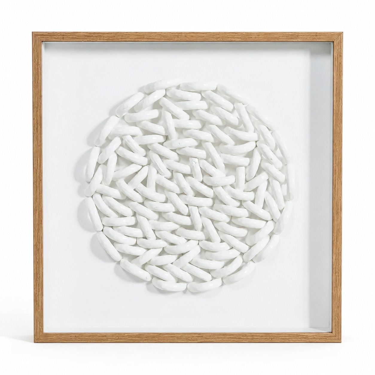 White Loop Wall Art