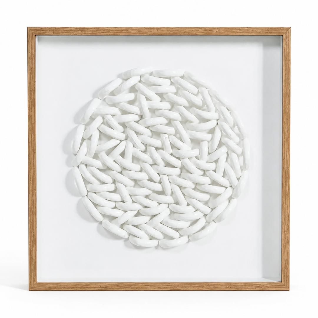 White Loop Wall Art