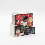 Load image into Gallery viewer, Woodland Christmas Coaster Set
