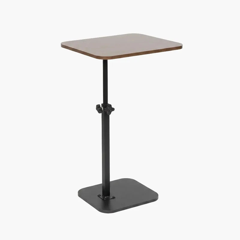 Brown Top Rectangle Side Table on a light grey background