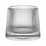 Wide-Fluted Rotating Whiskey Glass 250ml