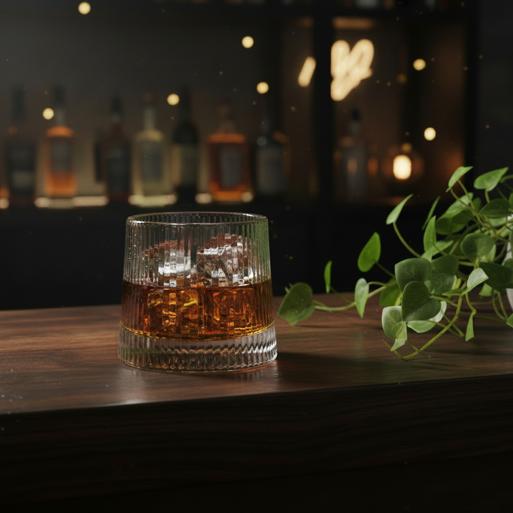 Rotating Whiskey Glass 250Ml