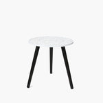 Load image into Gallery viewer, Floral Relief Accent Table on #f8f8f8, white details preserved
