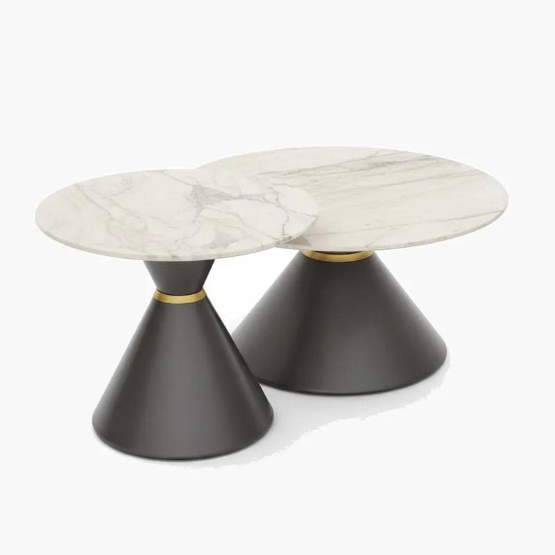 Grey Marble-Top Table on #f8f8f8, white details preserved