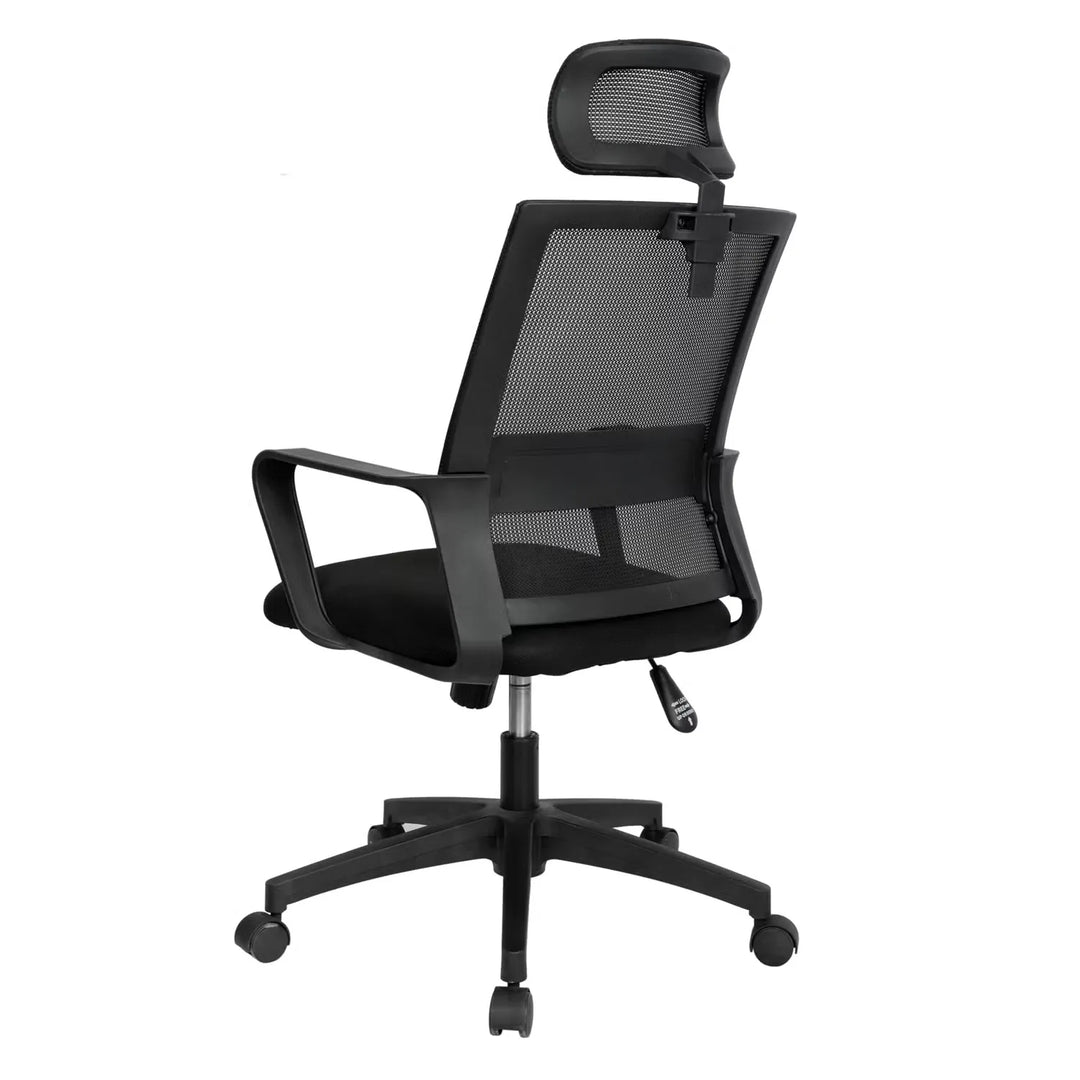 Flat Back Office Chairs With Headrest - 848A