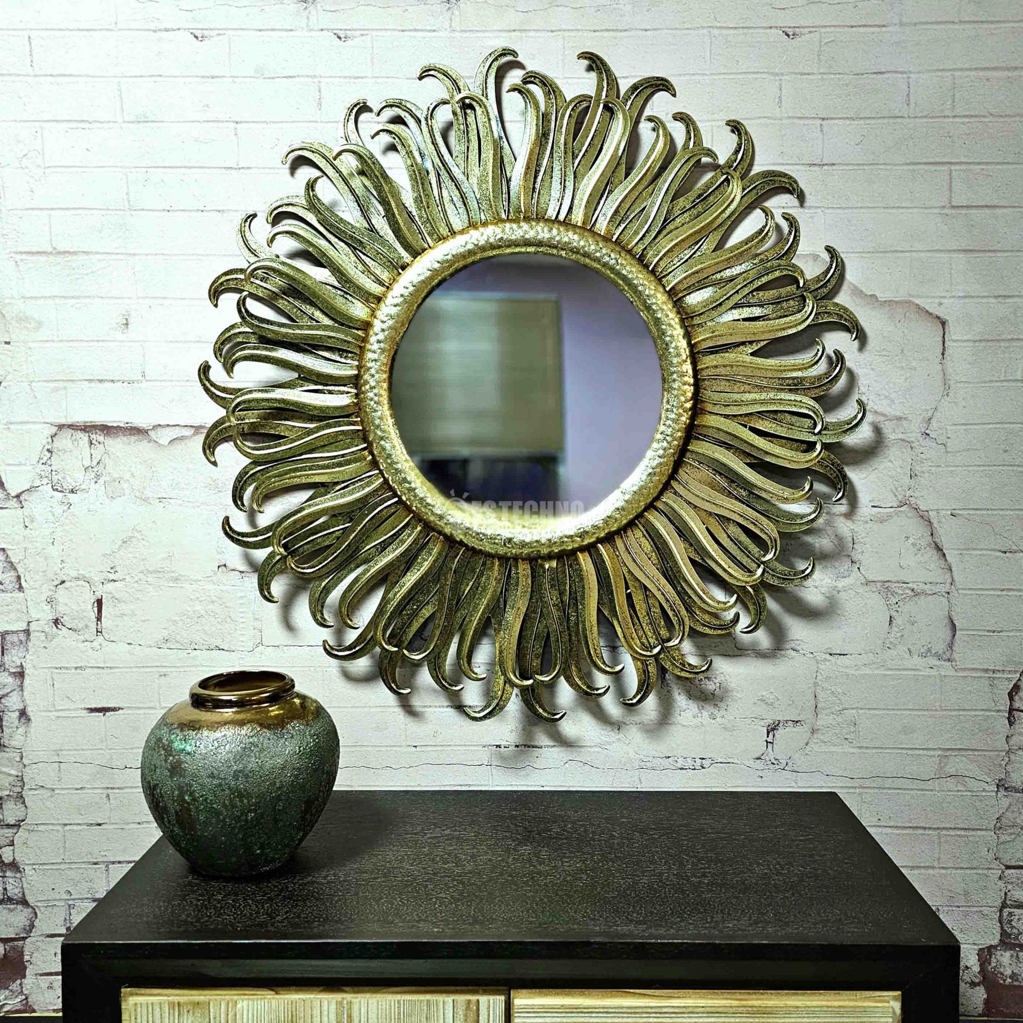 Golden Sunburst Mirror