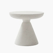 Rounded White Magnesium Coffee Table on #f8f8f8, white details preserved