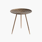 Load image into Gallery viewer, Rustic Metal Accent Table on a light grey background
