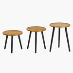 Load image into Gallery viewer, Wood-Top Accent Table on a light grey background
